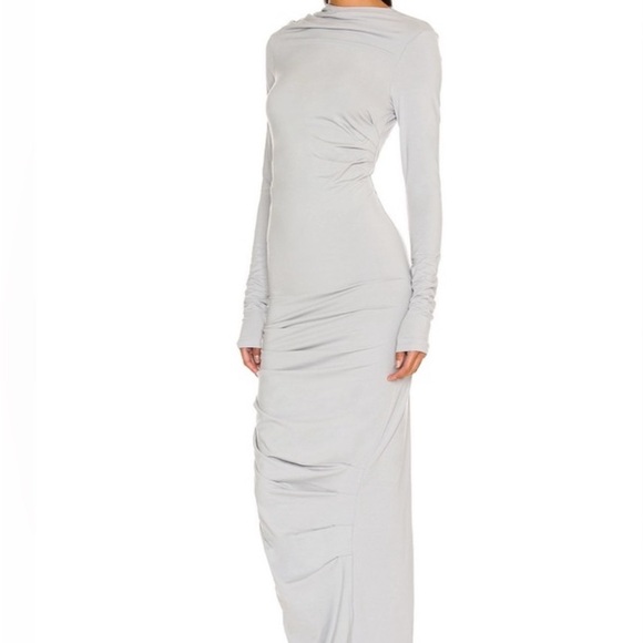 The Line by K Light Gray Long Sleeve Dress - Picture 4 of 4